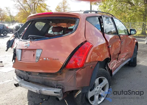 2005 Nissan Murano Sl из США, поврежденный, VIN JN8AZ08W95W430671